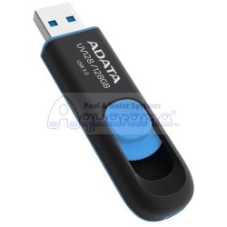 Memoria USB ADATA UV128 - Negro 128 GB USB 3.2 (retrocompatible con 3.0 y 2.0) 100 MB/s 40 MB/s